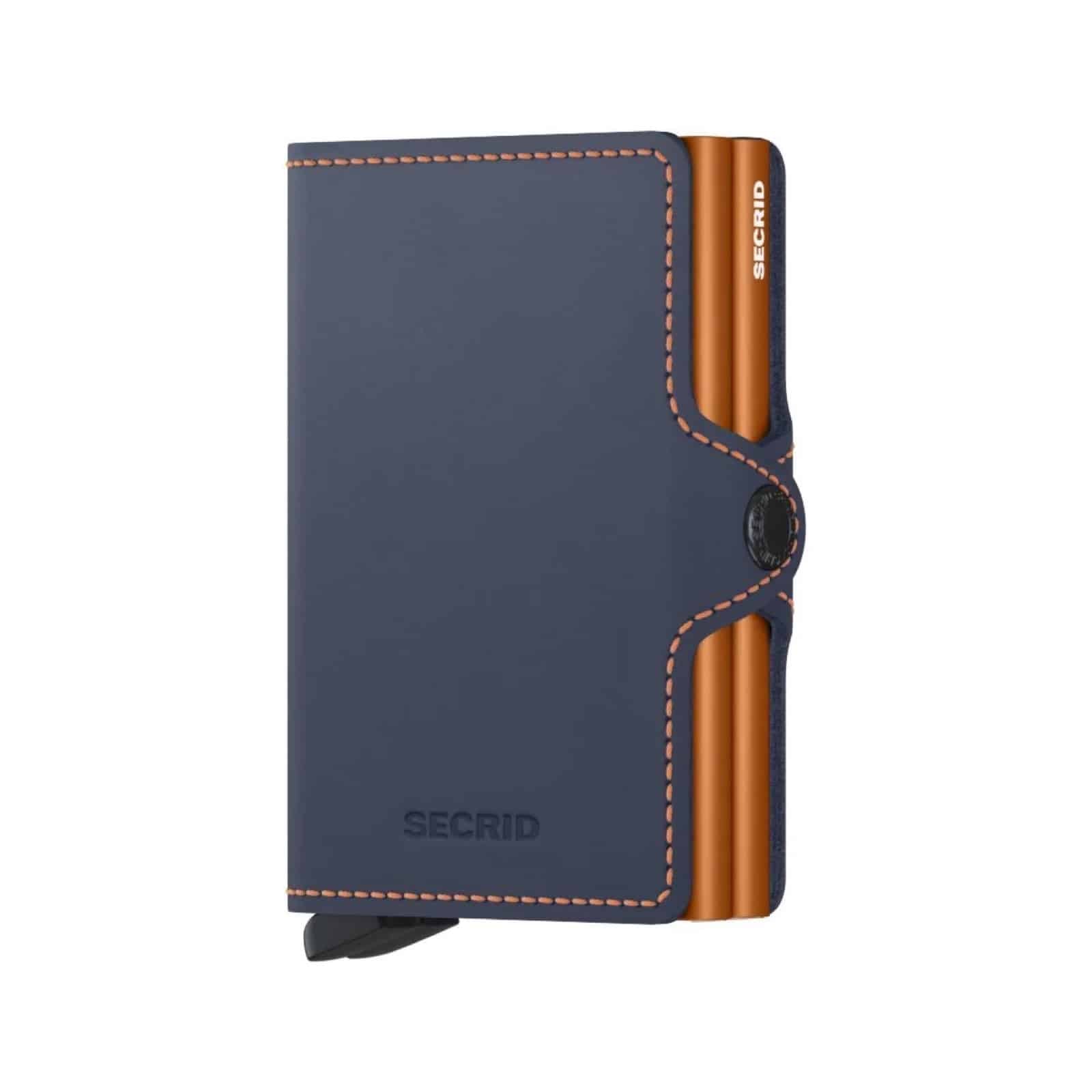 SECRID Twinwallet Matte Night Blue-Orange