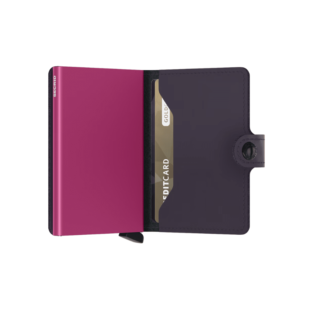 SECRID Miniwallet Matte Dark Purple Fuchsia