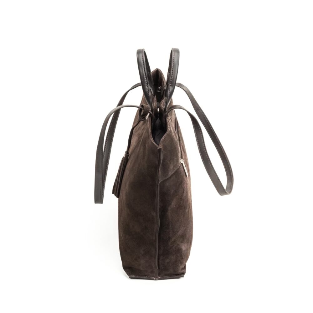 House of Nordic - Chic Boho Tote, semsket mørkebrun