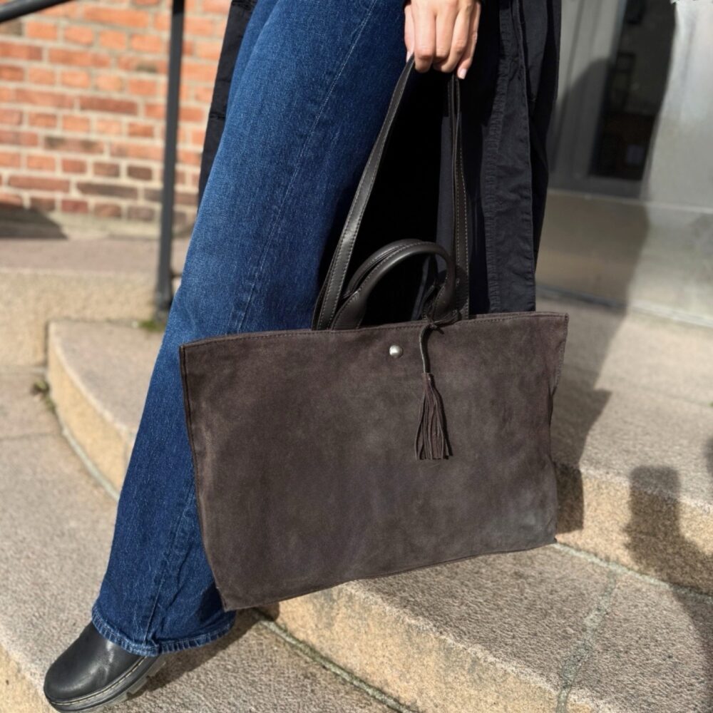 House of Nordic - Chic Boho Tote, semsket mørkebrun
