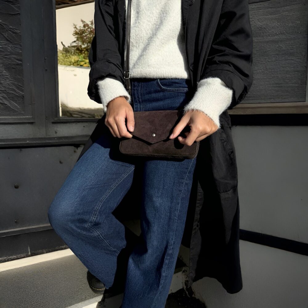 House of Nordic - Semsket brun Boho Clutch