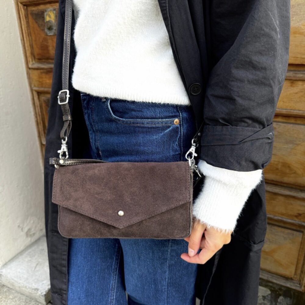 House of Nordic - Semsket brun Boho Clutch