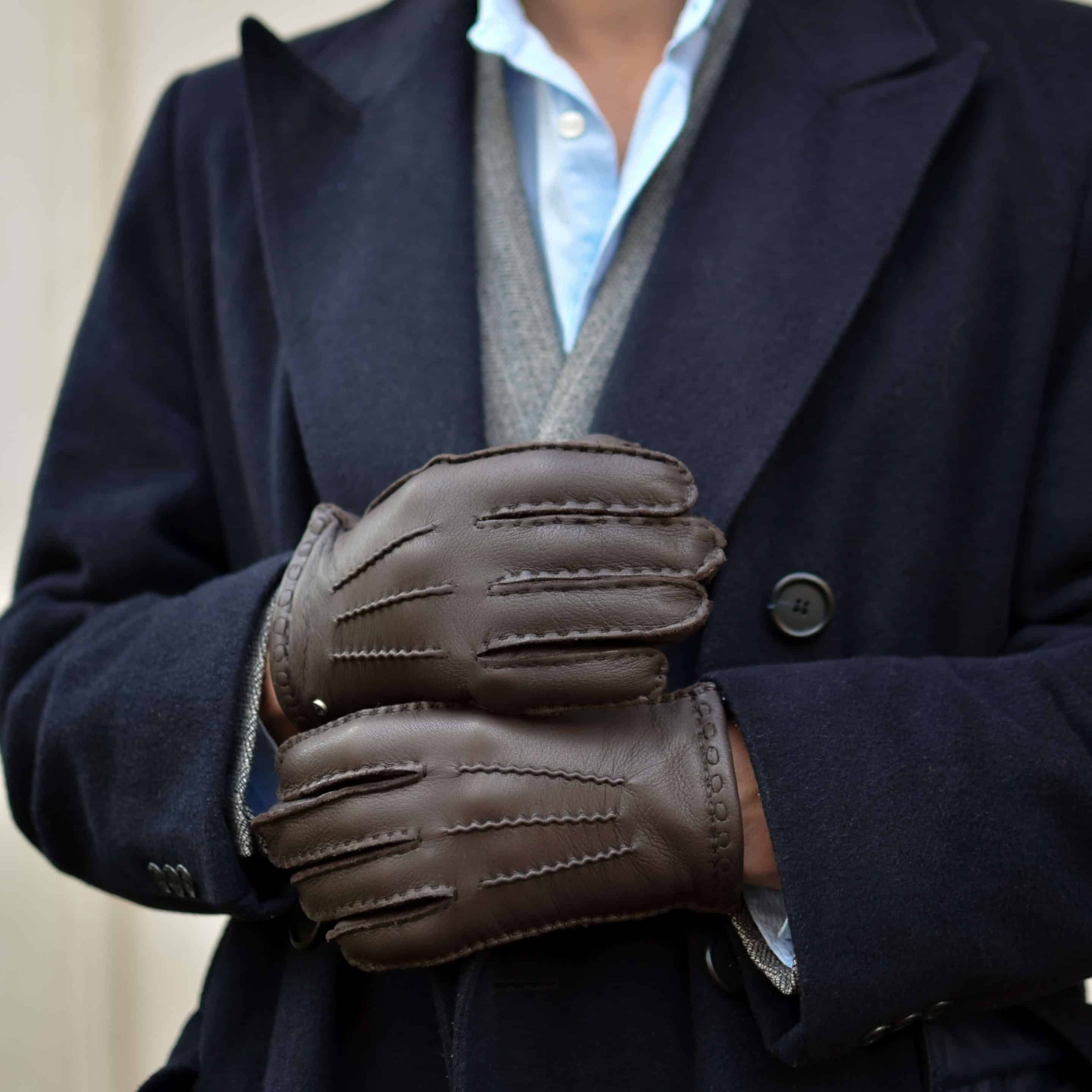ADAX glove Silas - Hjorteskinnshansker til herre