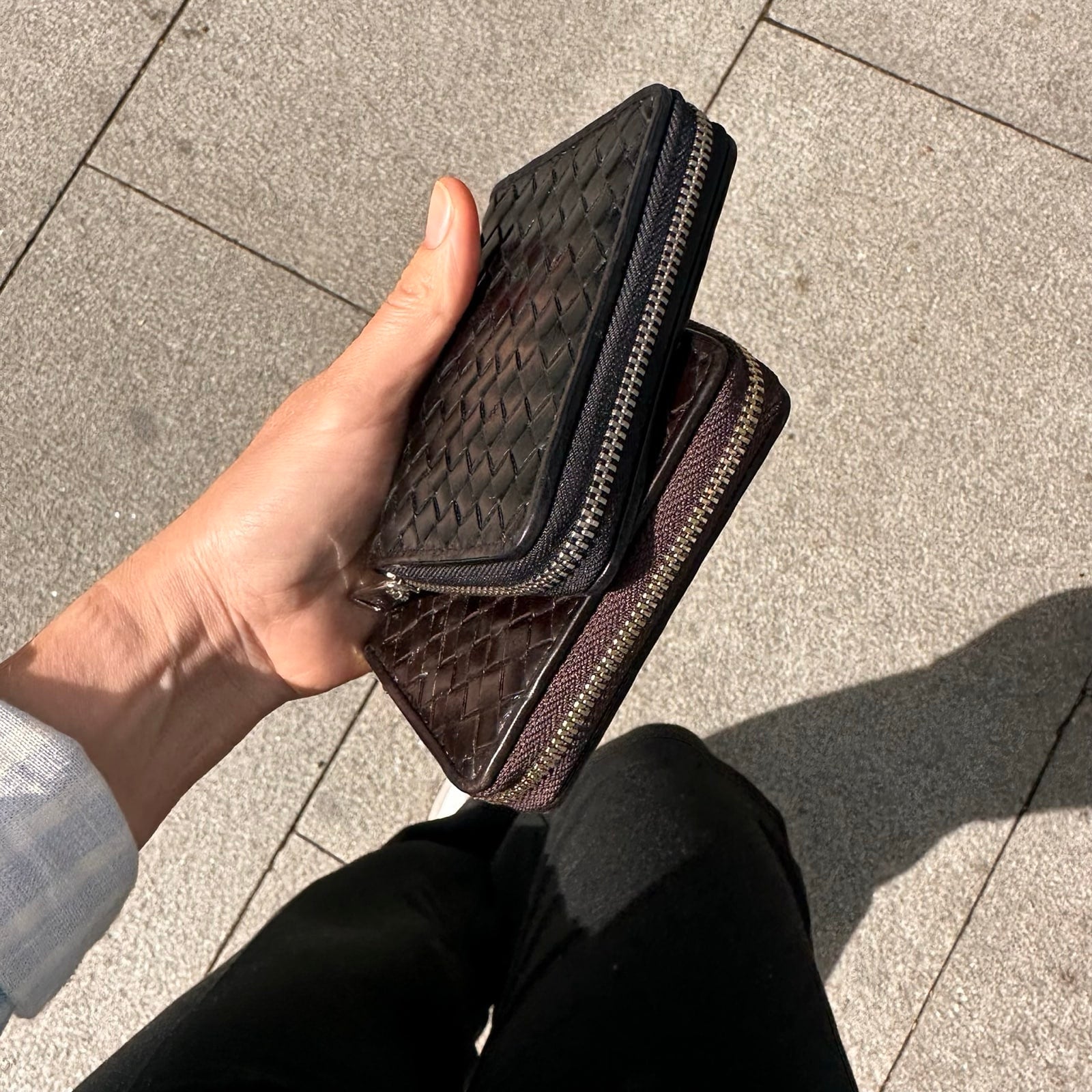 ADAX Salerno wallet Cornelia Braided