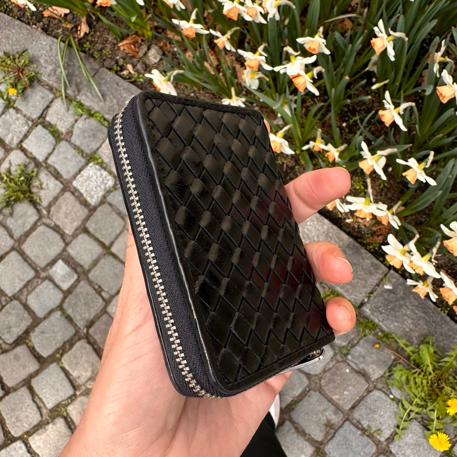 ADAX Salerno wallet Cornelia Braided