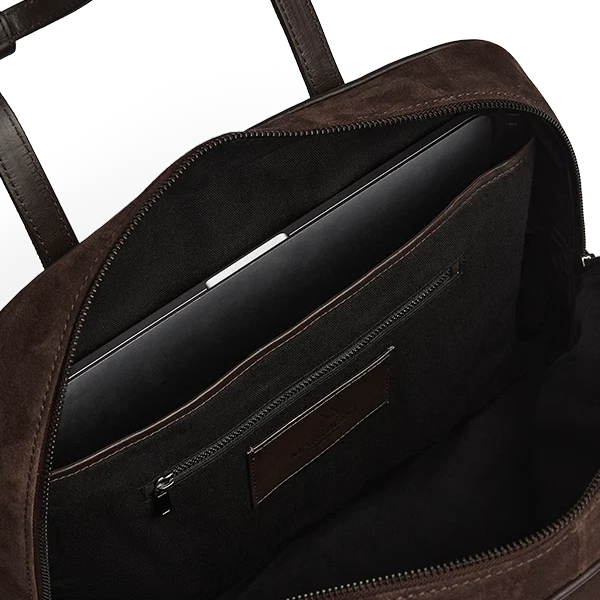 Markberg Elara jobbveske, Semsket Dark Brown