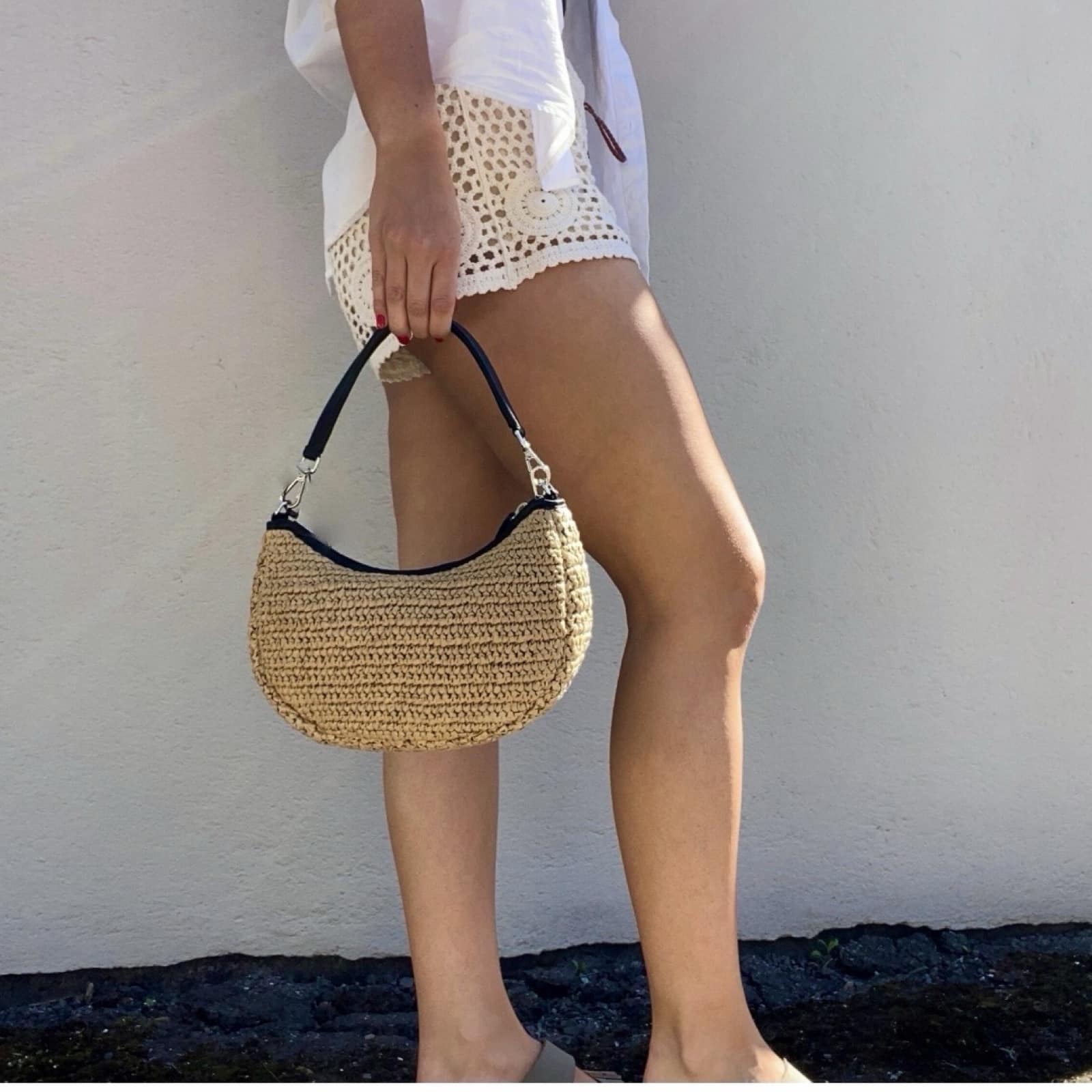 Markberg Helia Crossbody bag, Raffia