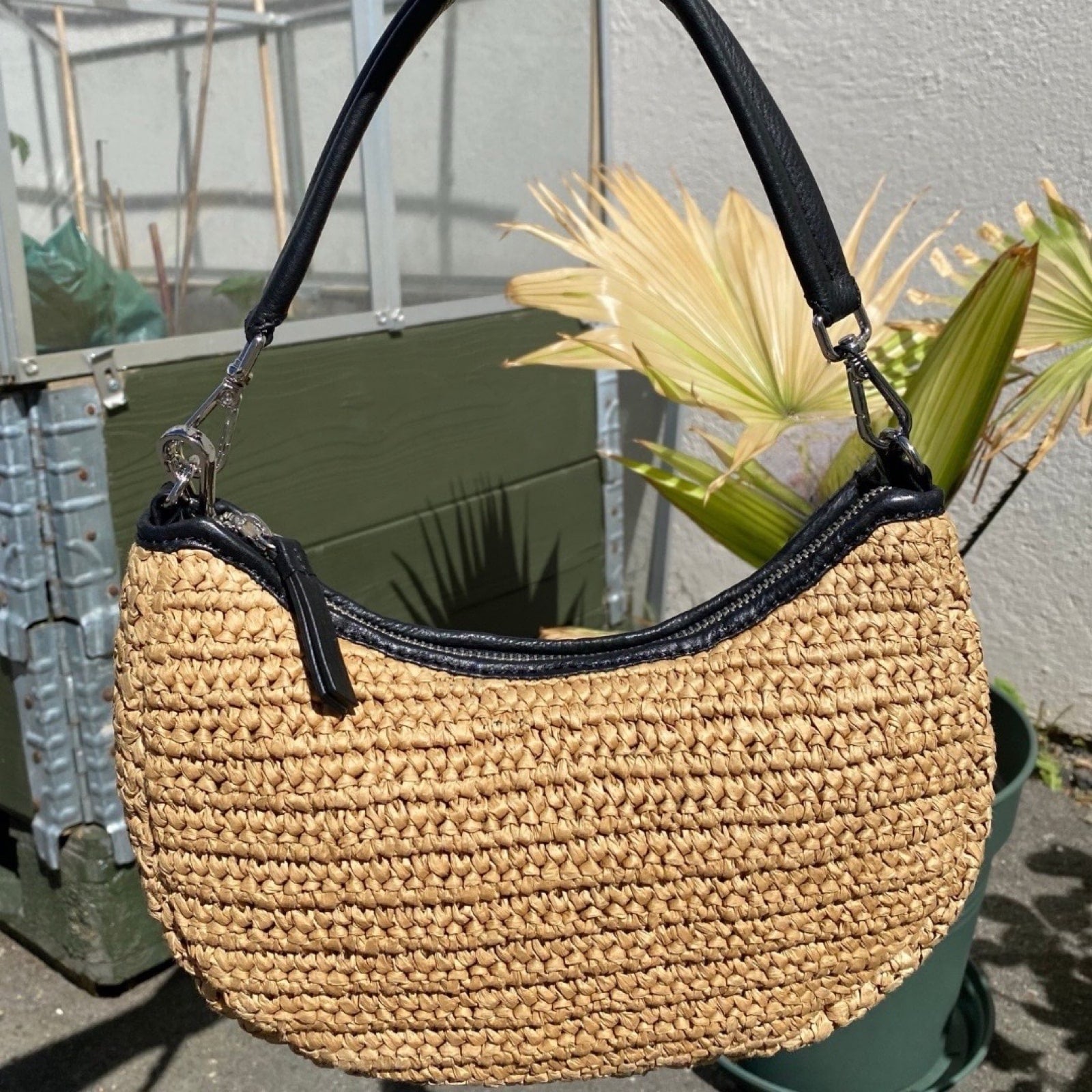 Markberg Helia Crossbody bag, Raffia