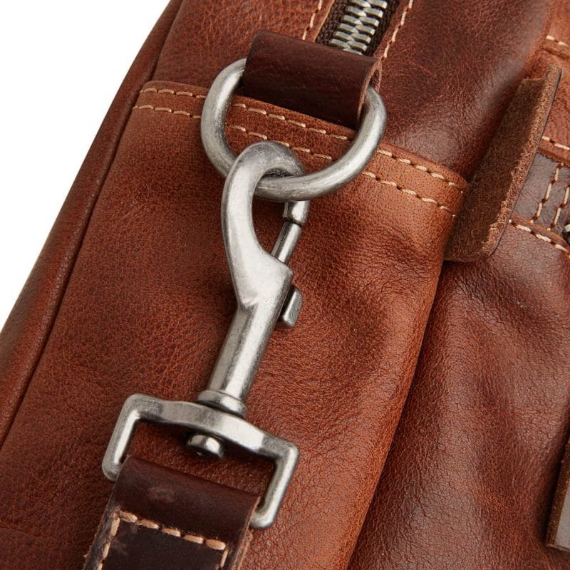 59 9479 Castelijn Beerens Rein laptop bag light brown detaljer 3