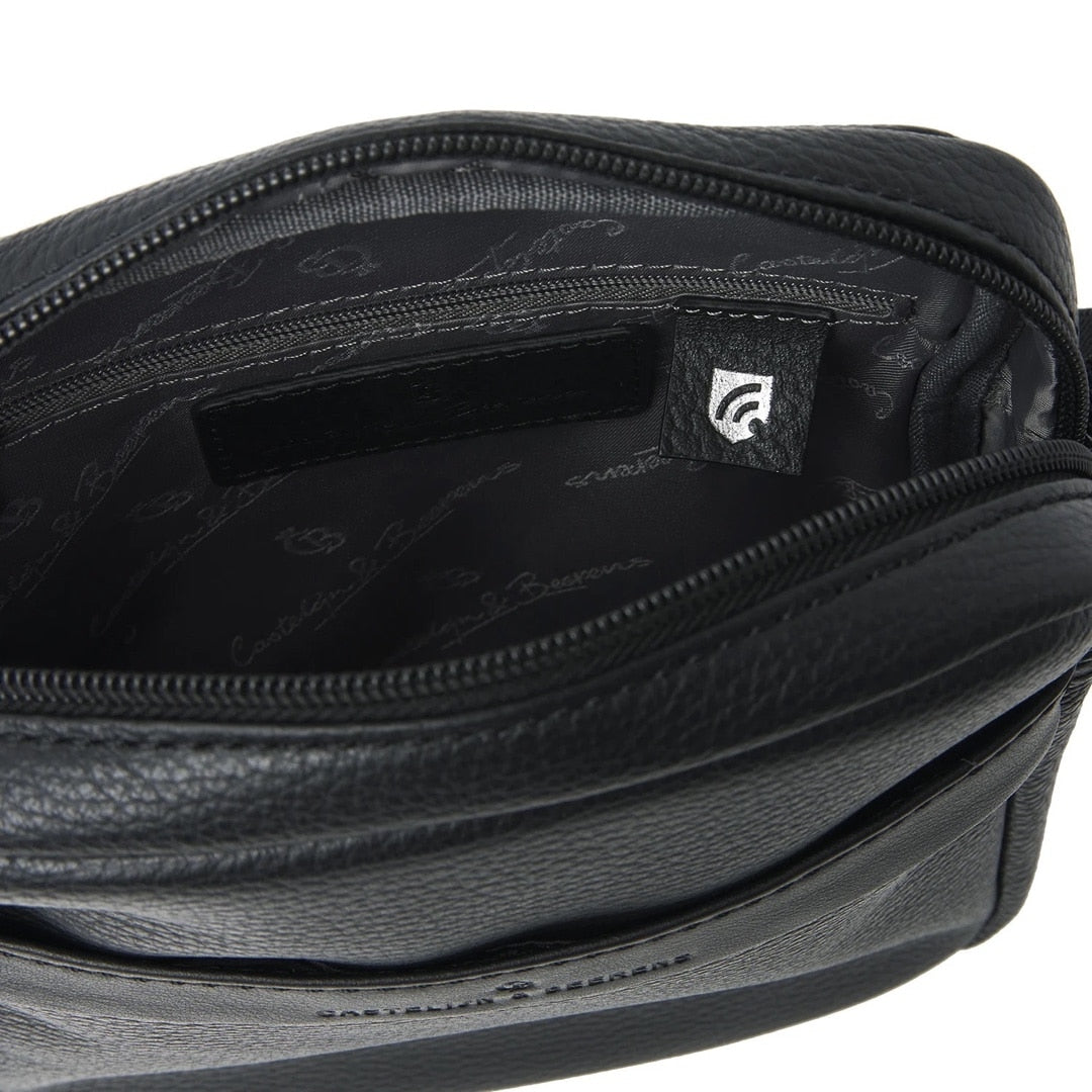 6 9465 Castelijn & Beerens Rein Crossbody Small RFID, black