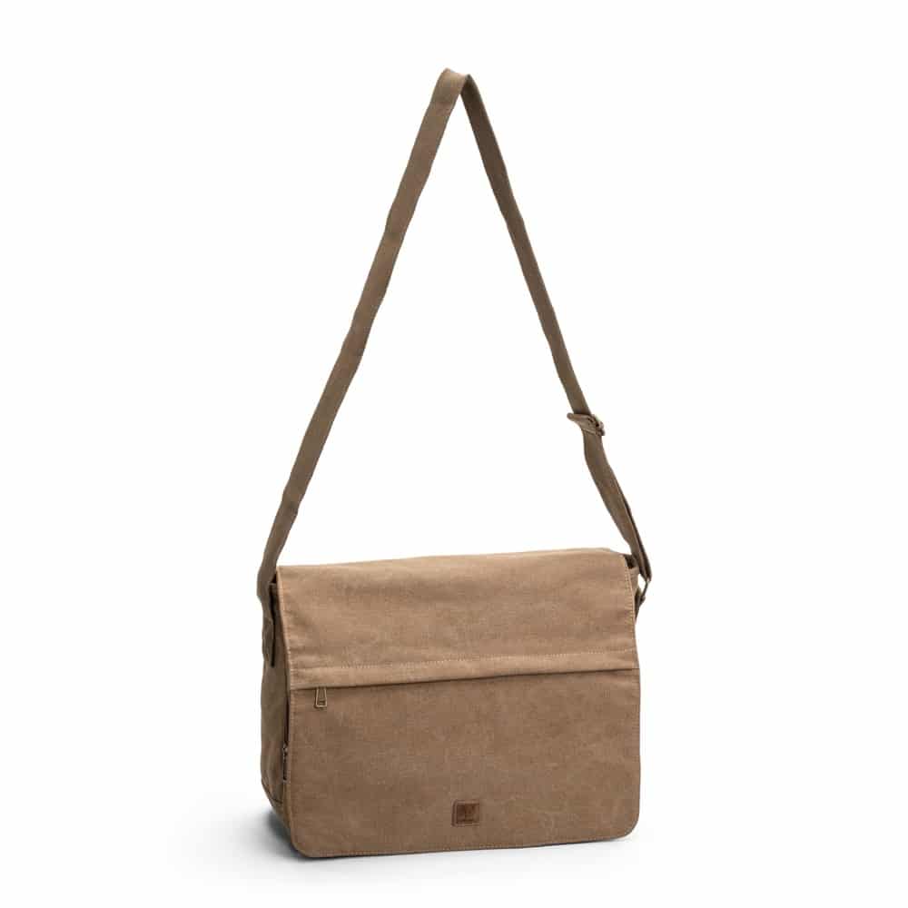 Ted Cole Flapbag canvas - camel
