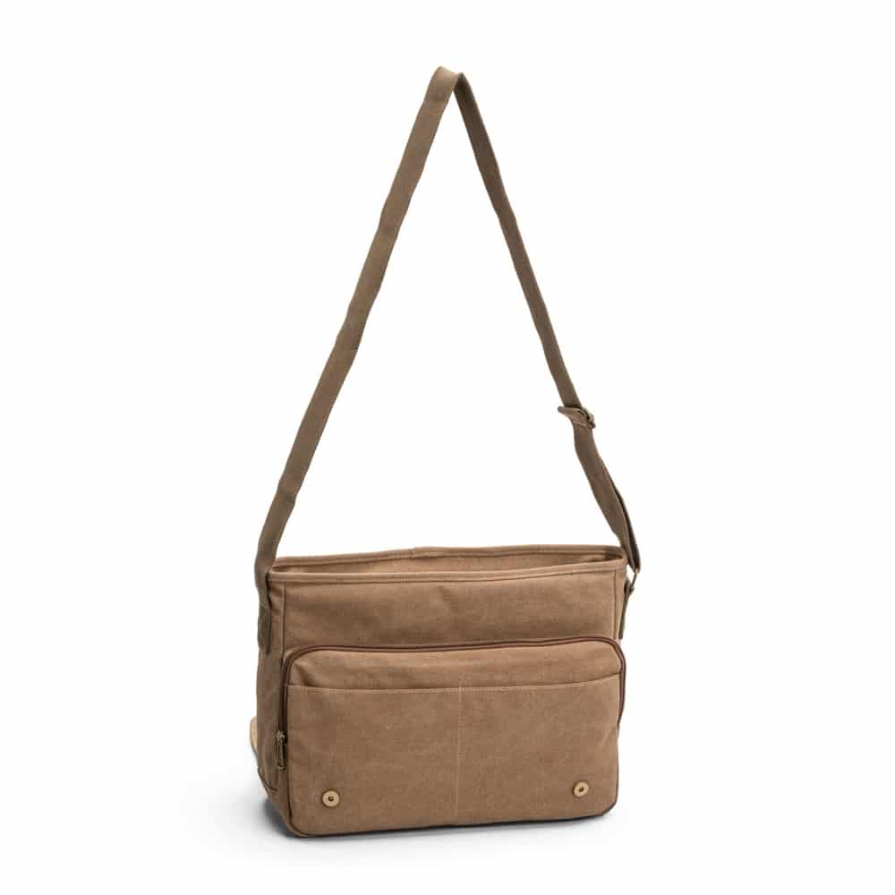 Ted Cole Flapbag canvas - camel
