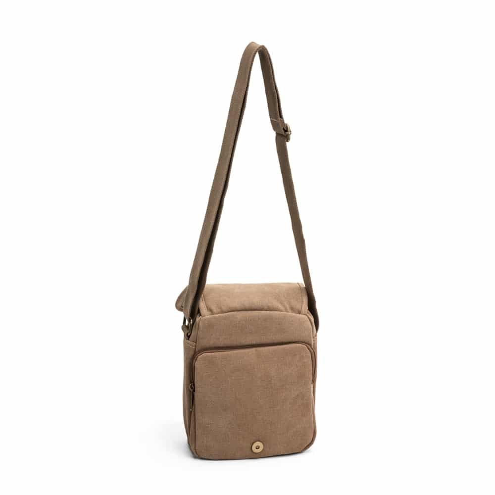 Ted Cole Crossover-veske i canvas - camel