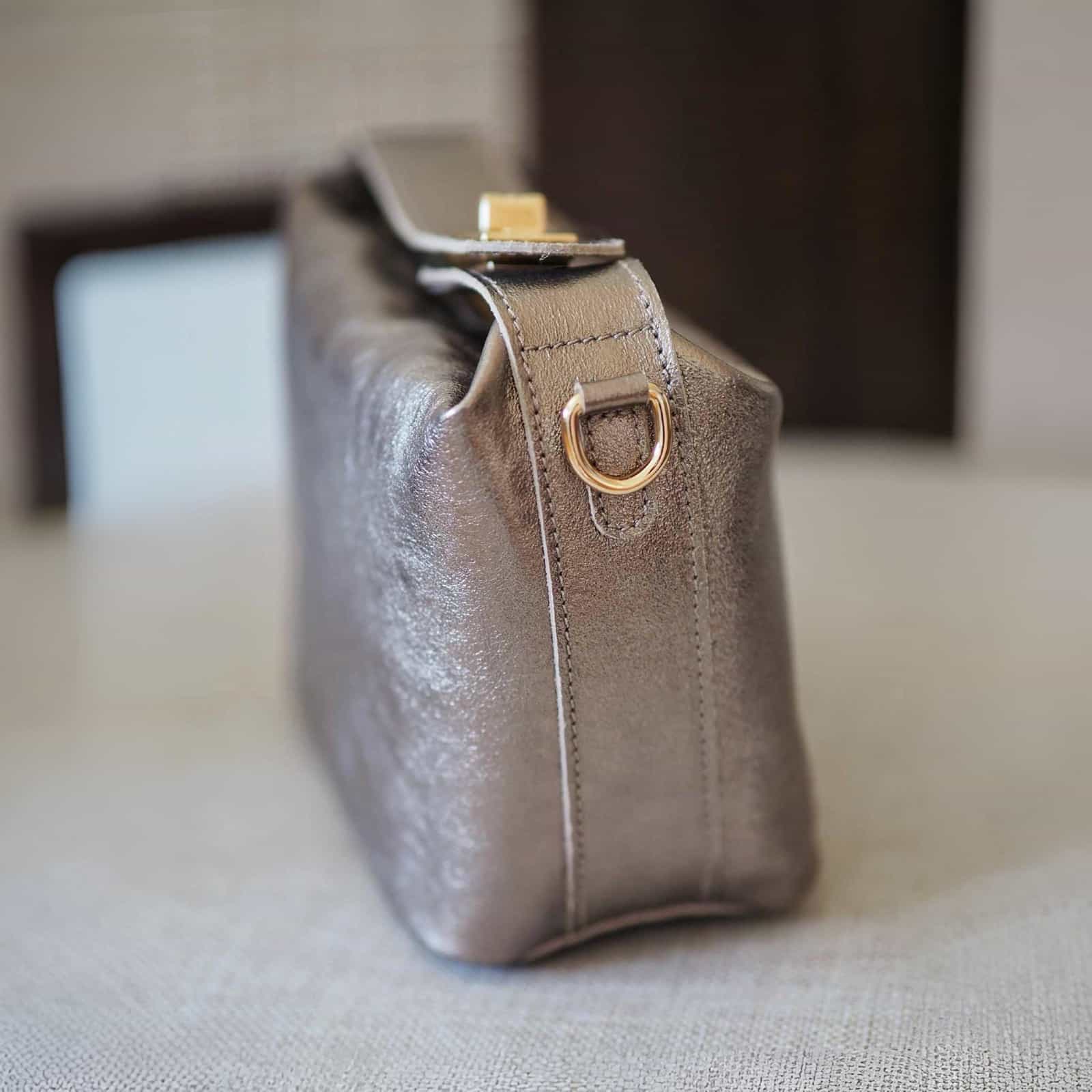 Enza Boxy Mini Bag, bronze