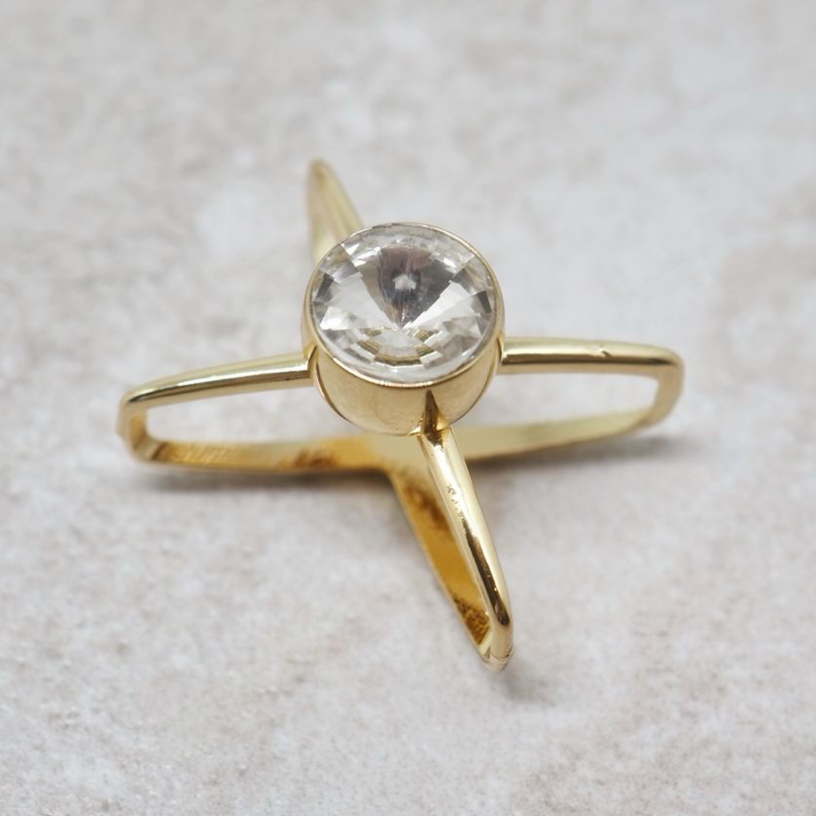 Skjerfnål, spinner blank (passer også til silkeskjerf mini)