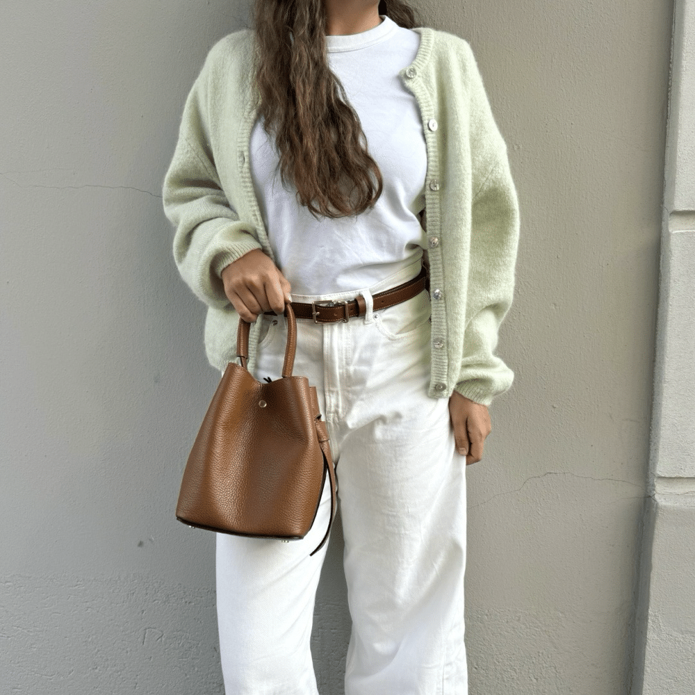 Bucket bag, cognac