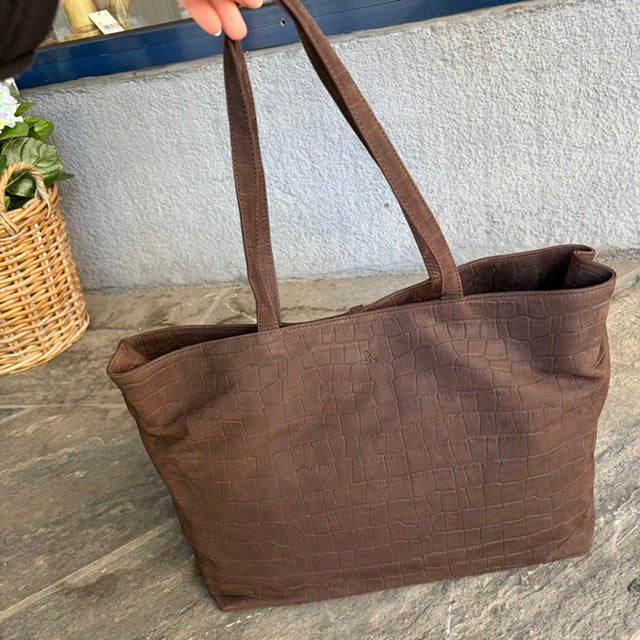 ADAX Capri shopper Alvilda | Chocolate