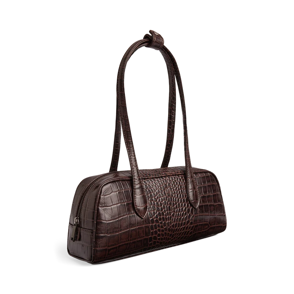 Markberg Edena veske, Croco Espresso Brown