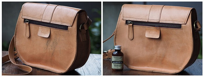 Chamberlain´s LeatherMilk Leather Care Liniment No. 1 - illustrasjon fra rens av skinn