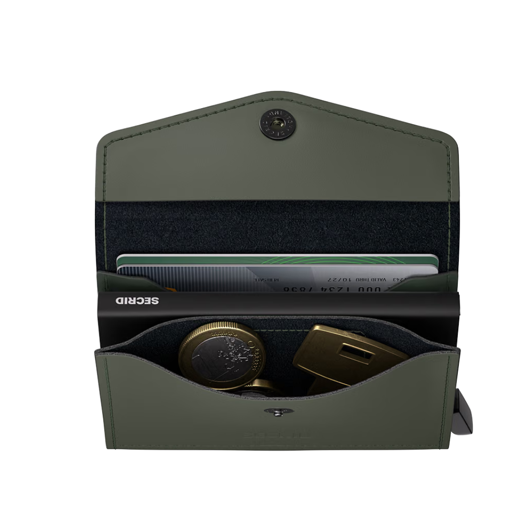 SECRID Envelopewallet Matte Green-Black