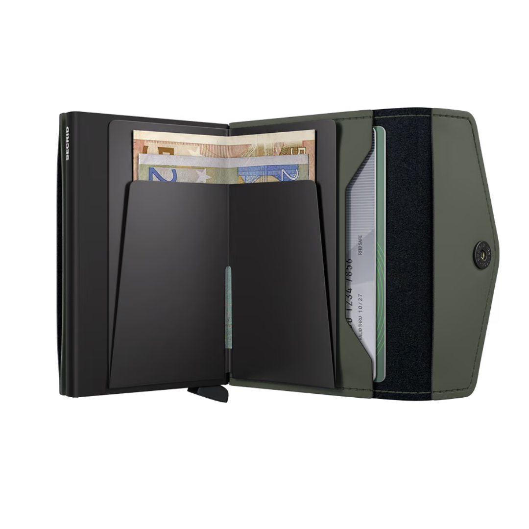 SECRID Envelopewallet Matte Green-Black
