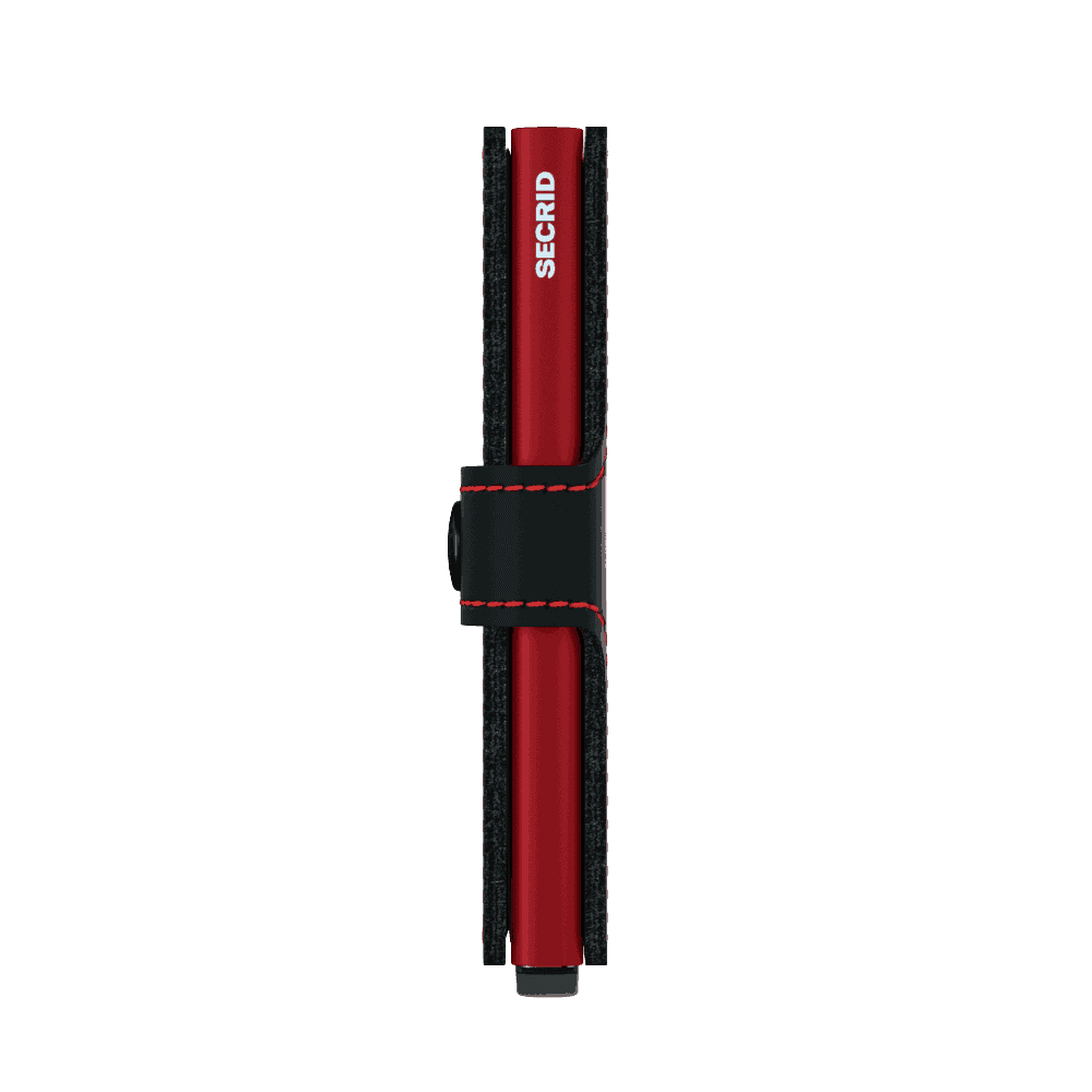 Secrid Miniwallet - matte black red side