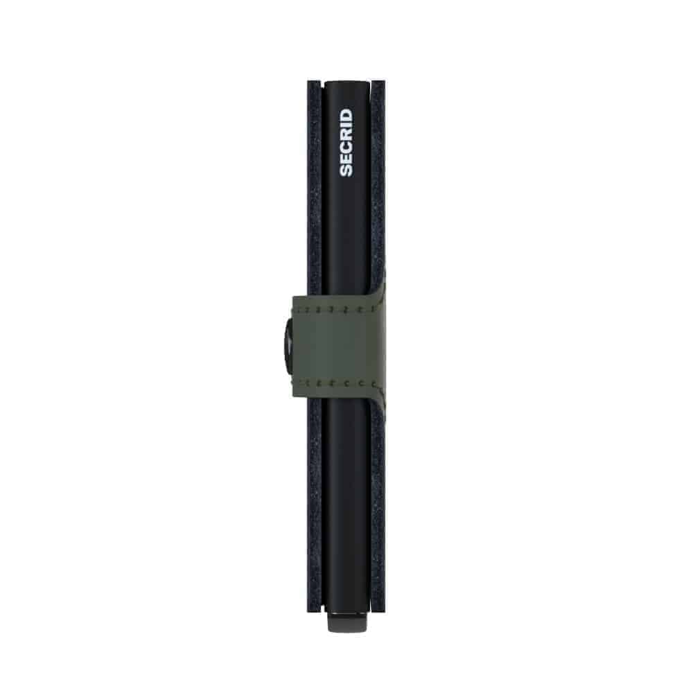 Secrid Miniwallet - matte green black side