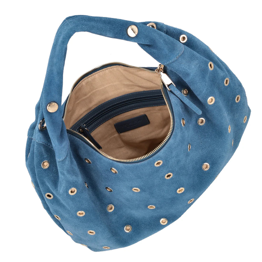 Tosca Blu - Dubai bag - Semsket skinn blå