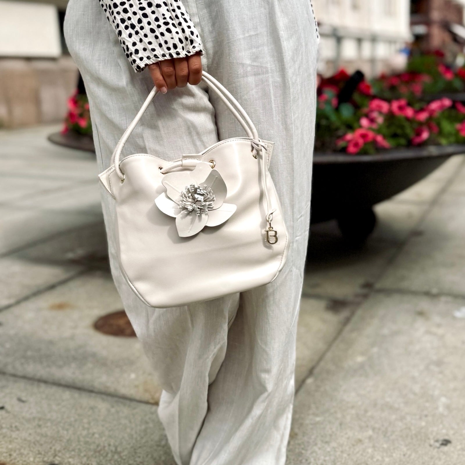 Tosca Blu - Venice håndveske - Ivory