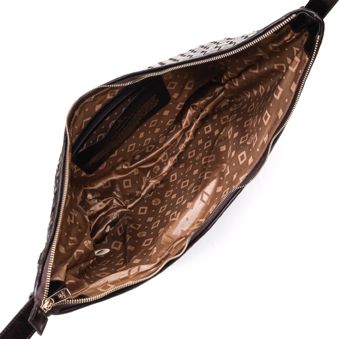 ADAX Salerno shoulder bag Magnolia | Dark Brown