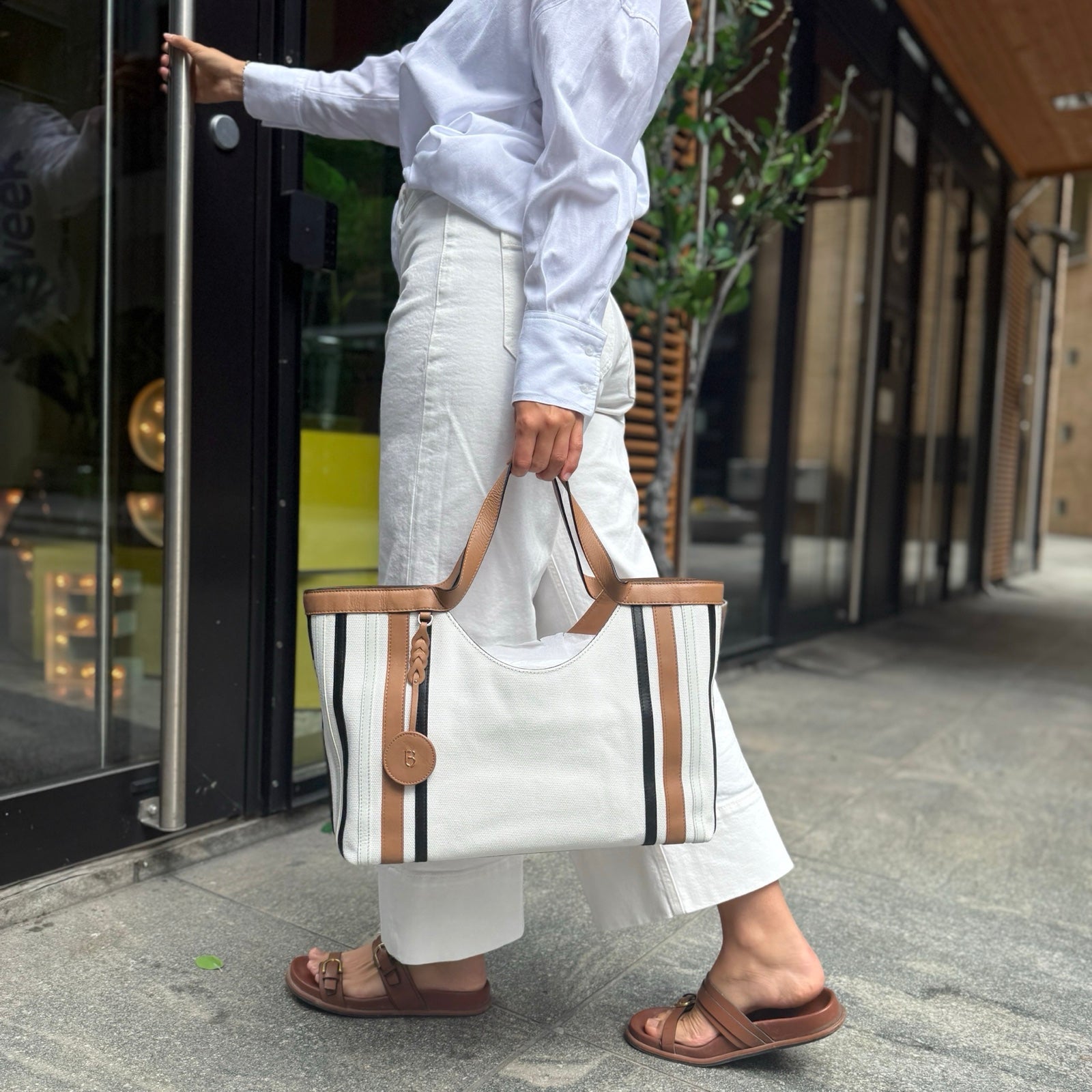 Tosca Blu - Portofino Canvas bag - Biscuit