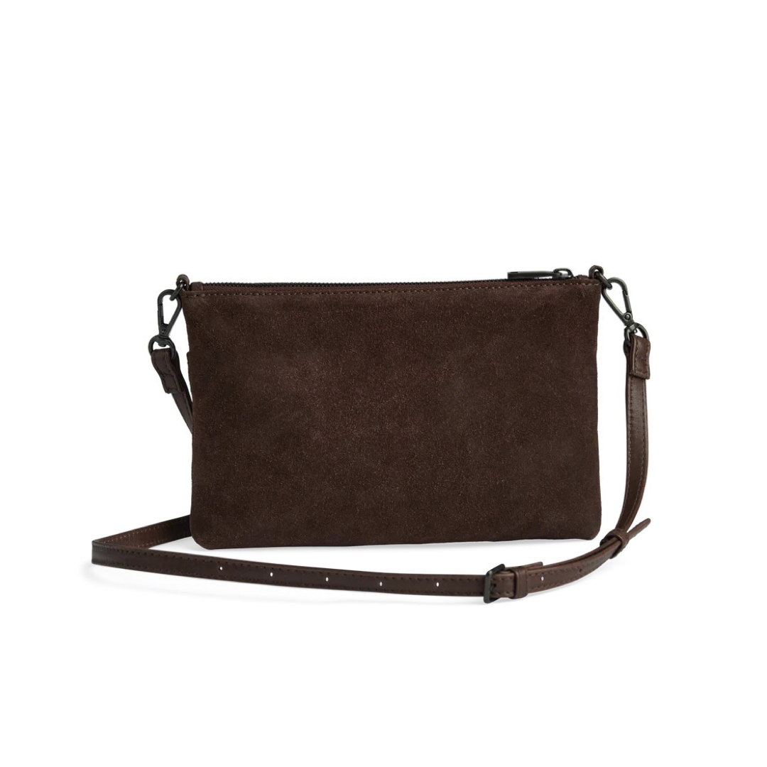 Markberg Karima Crossbody bag, Suede - Dark brown