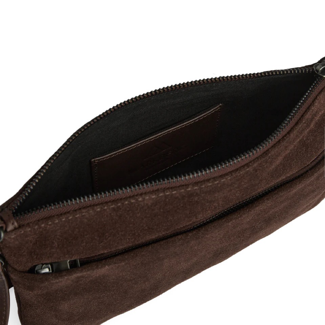 Markberg Karima Crossbody bag, Suede - Dark brown