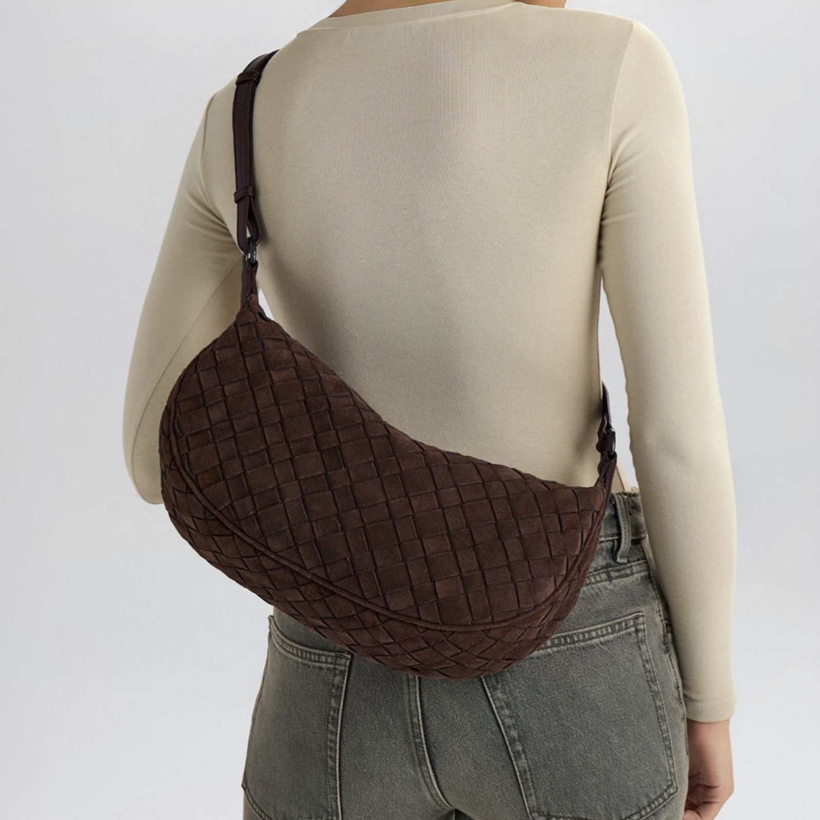 Markberg Muse bag, weave - Dark brown