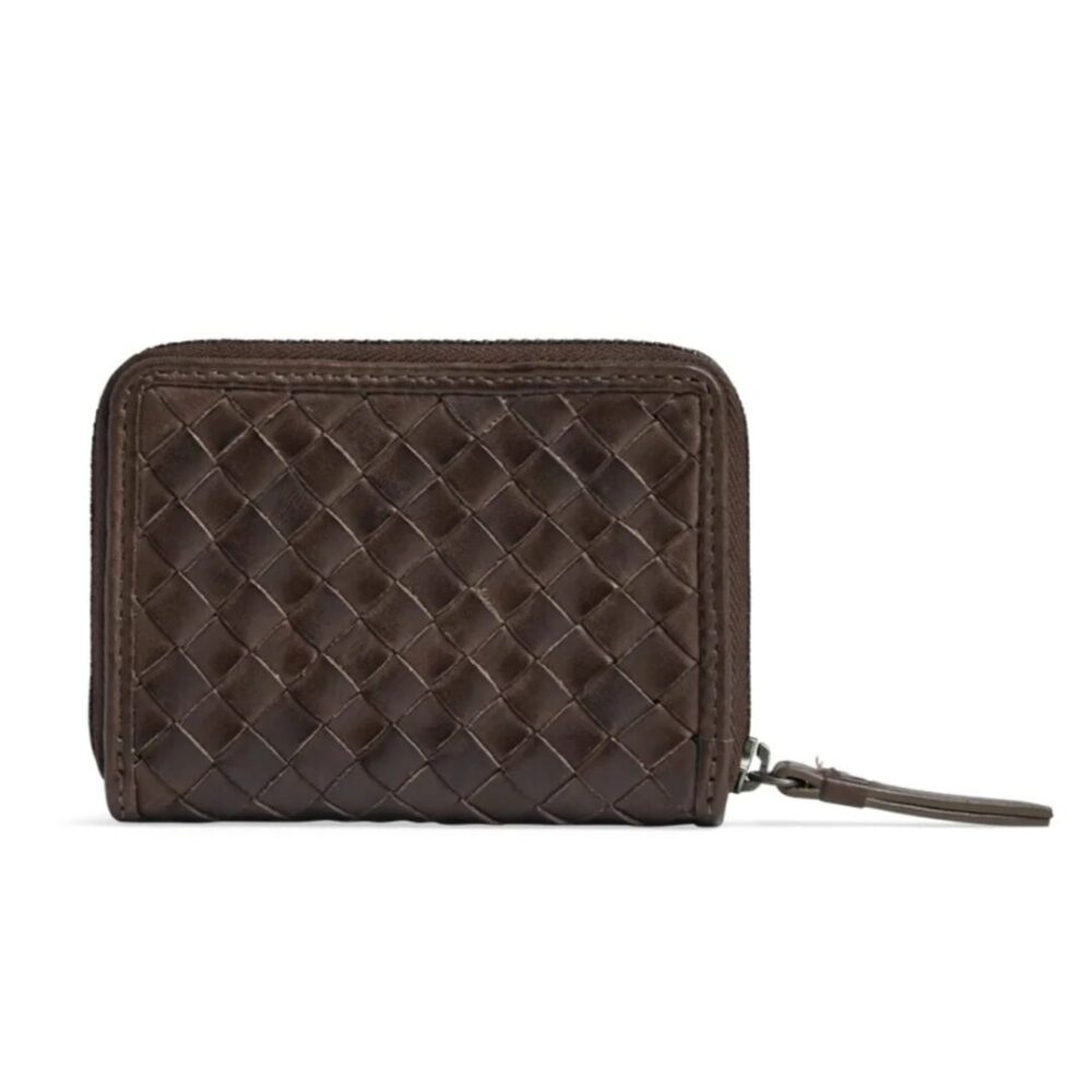 Markberg Selma wallet weave Dark Brown