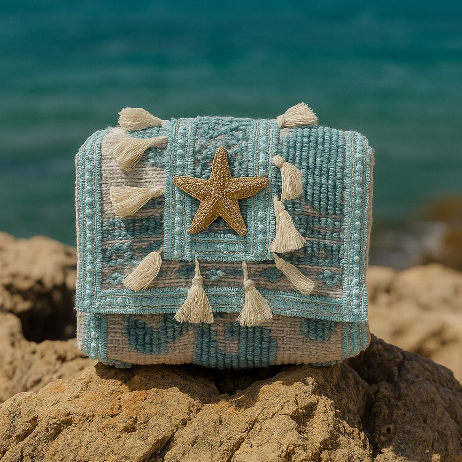 SORENA Summer Kilim Bag - Blue