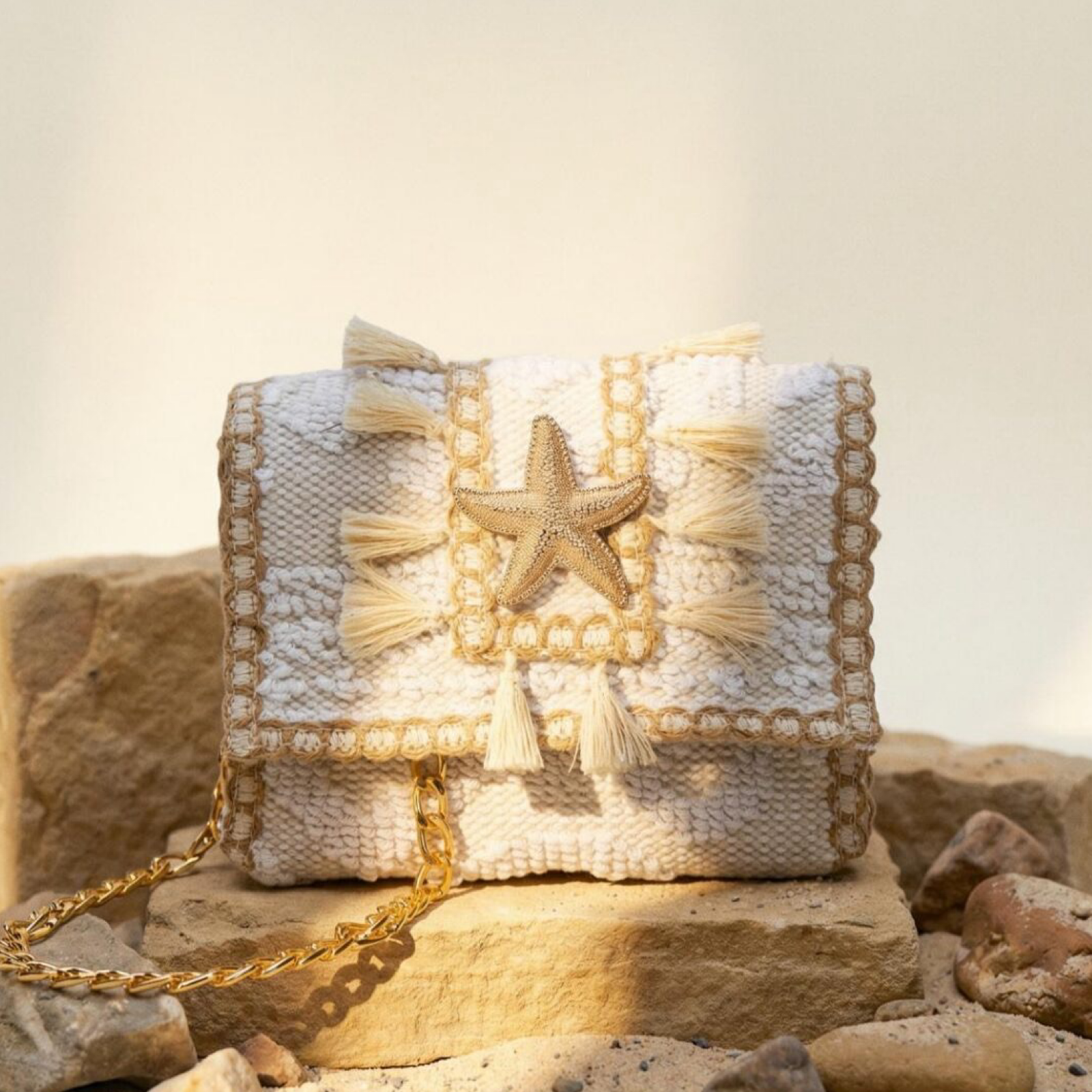 SORENA Summer Kilim Bag - White