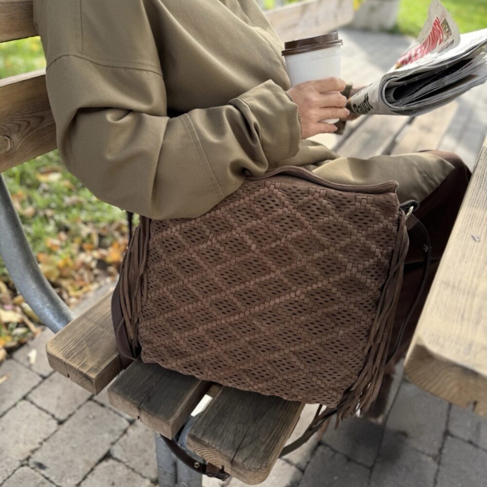 Tosca Blu - Janet Big bag semsket brun