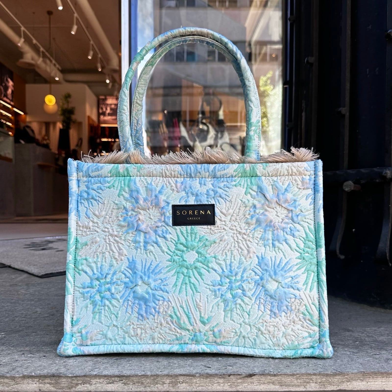 SORENA Coral Medium Tote Bag