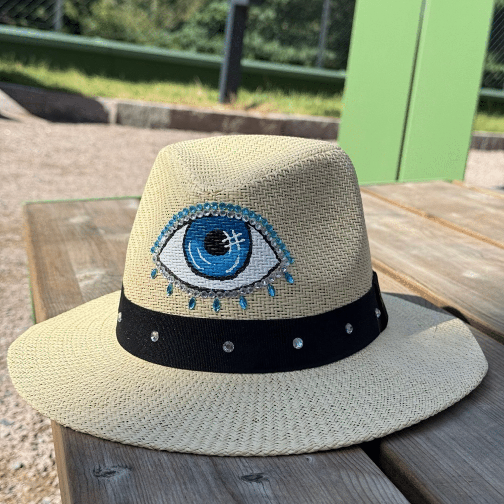 SORENA Hat Crystal Eye – Beige