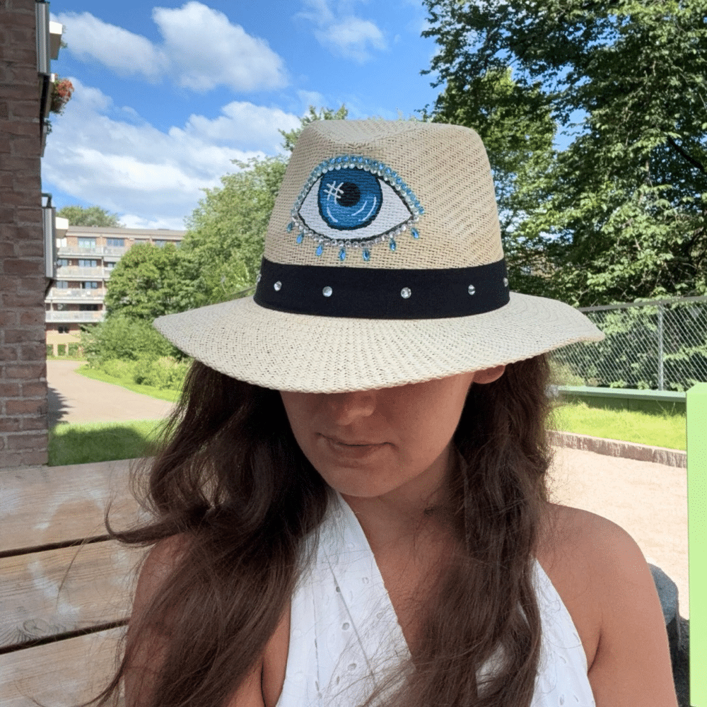 SORENA Hat Crystal Eye – Beige