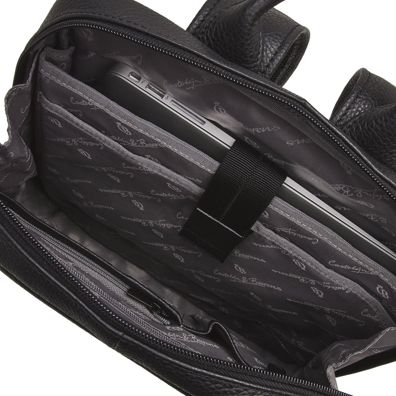 26 9576 Castelijn Beerens Bravo Backpack 15.6 tommer RFID Black - inni