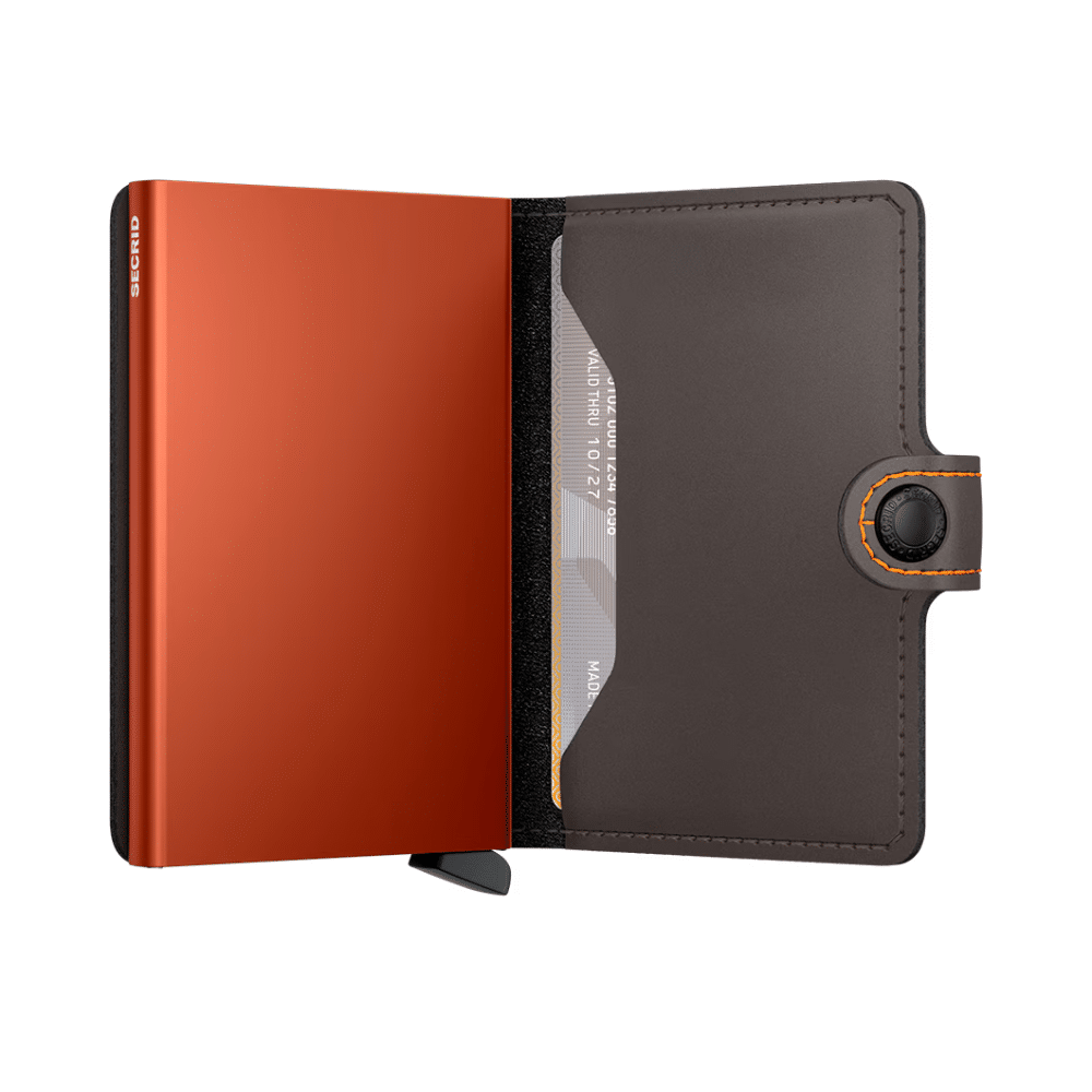 SECRID Miniwallet Matte Truffle Orange