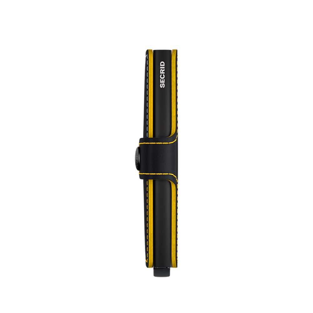 SECRID Miniwallet Matte Black & Ochre