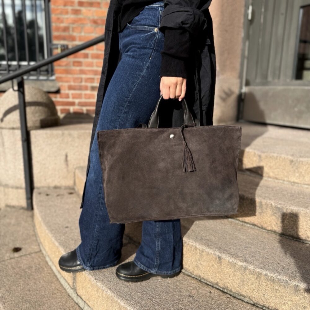 House of Nordic - Chic Boho Tote, semsket mørkebrun