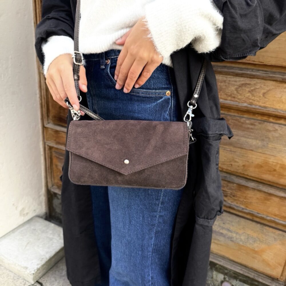 House of Nordic - Semsket brun Boho Clutch