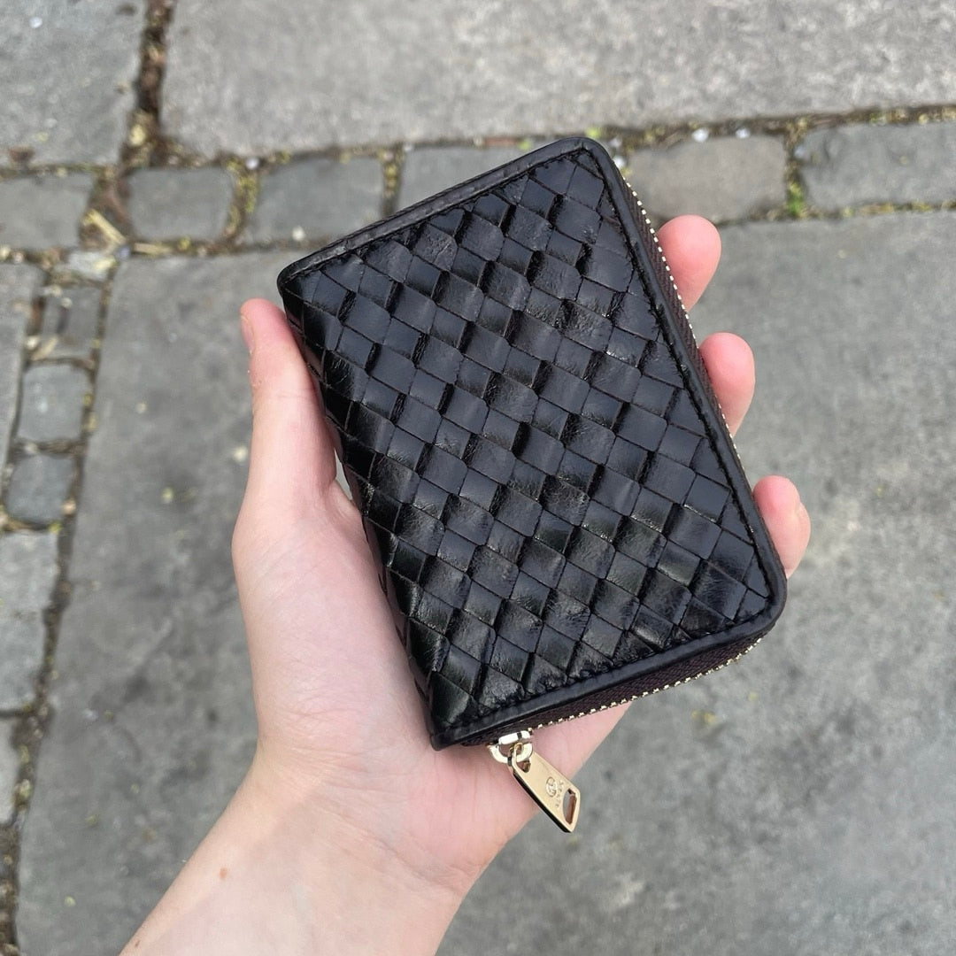 ADAX Salerno wallet Cornelia Braided