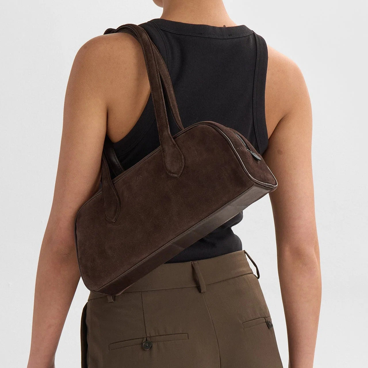 Markberg Edena semsket veske, Dark Brown