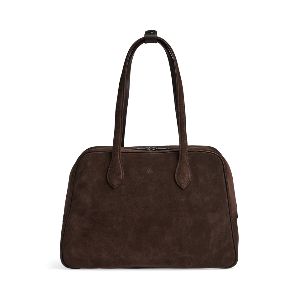 Markberg Elara jobbveske, Semsket Dark Brown