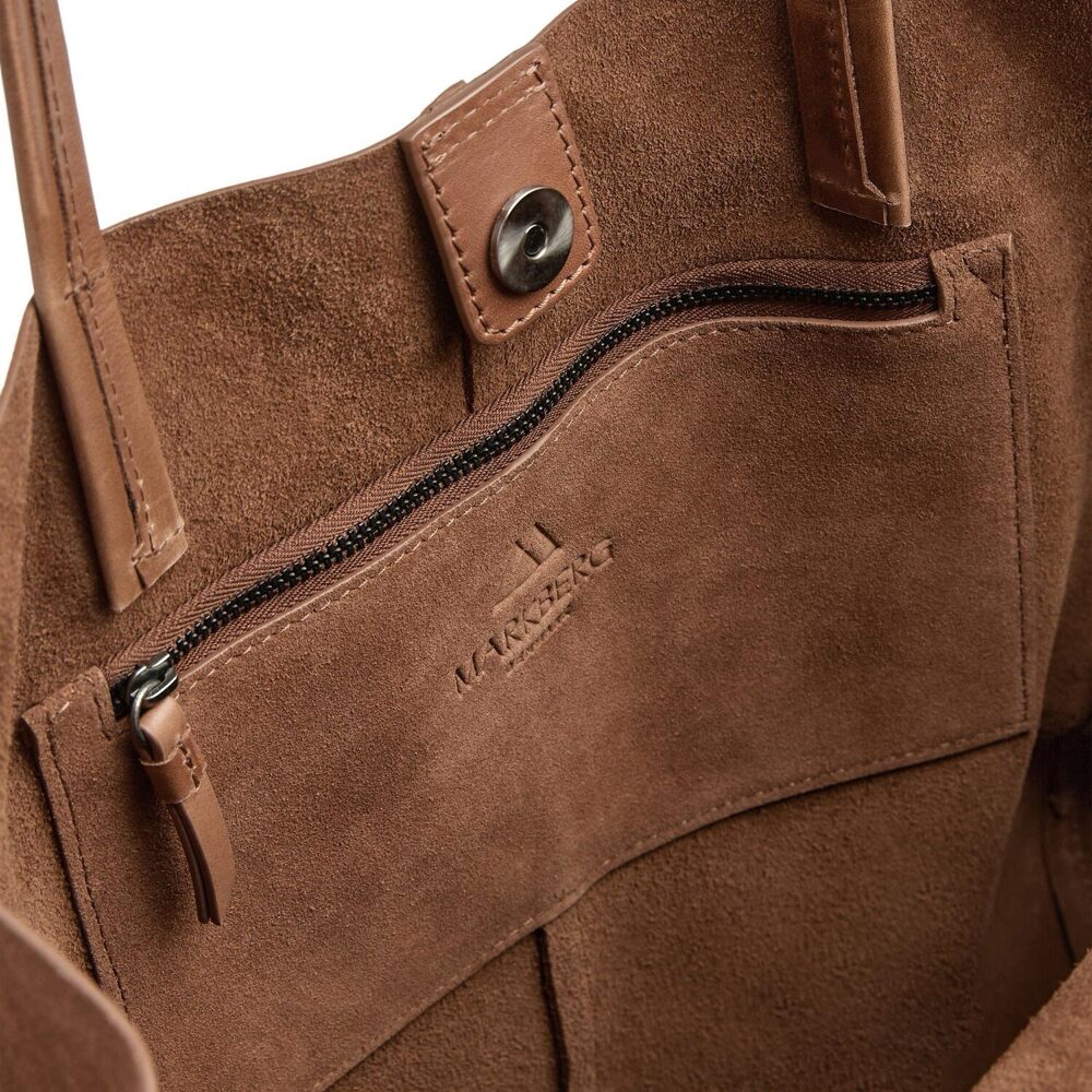 Markberg Zarah shopper, Suede Chestnut